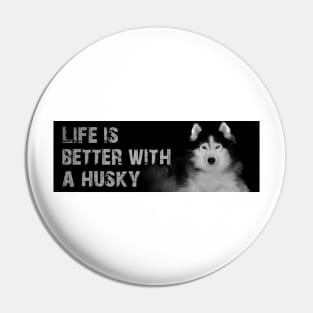 Siberian Husky Pin