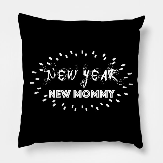 New Year New Mommy Pillow by WordWind