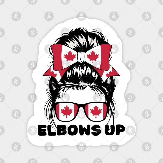 Elbows-Up Magnet by Creatifly Graphic Tees