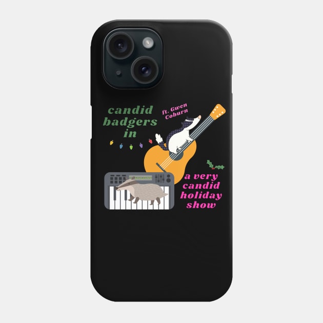 Candid Badgers Phone Case by 2MBStudios