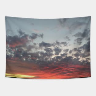 Sunset in the clouds Tapestry