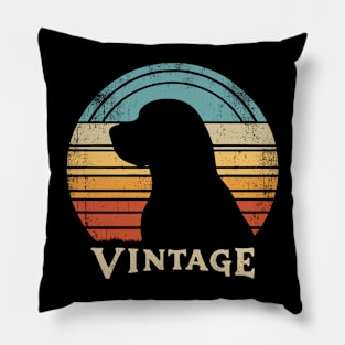 Vintage Beagle Dog Cool Distressed Dog Lover Gift Pillow