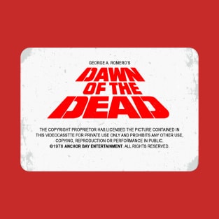 Dawn of the Dead VHS Label T-Shirt