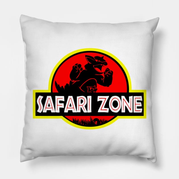 Safari Actually Scary Zone Pillow by tukiem