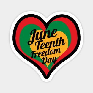 African Heart Freedom Day Juneteenth Magnet