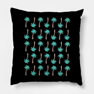 Palm Tree Pattern Vacation Graphic Pillow