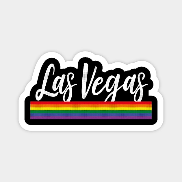 Las Vegas, Nevada - NV Pride Simple Rainbow Magnet by thepatriotshop