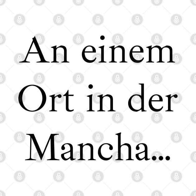 An einem Ort in der Mancha (schwarz), Ibarra Real Schriftart by PabloDeChenez