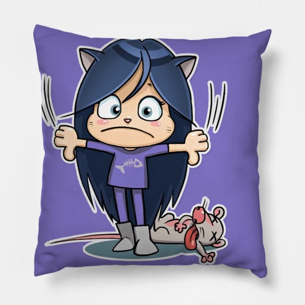 Kitty The Witch DisLike Pillow by Thibazy Shop