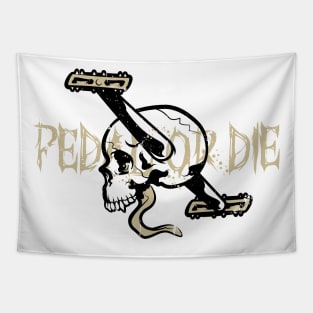 Pedal or Die Skull Cycling Graphic Tapestry