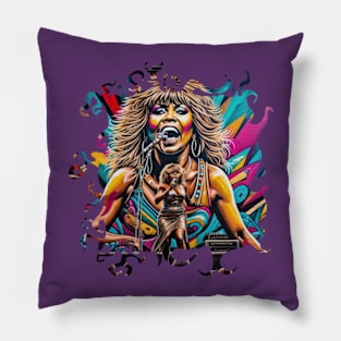 tina turner Pillow