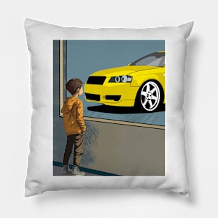 Yellow Audi a3 Kids Dream Pillow