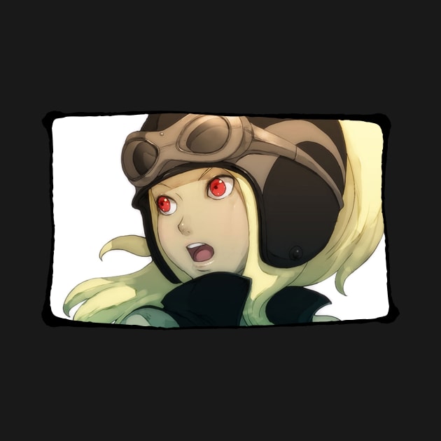 Gravity Rush - Kat Surprised Spy Portrait by Gekidami