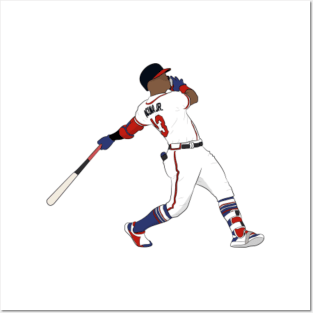 Ronald Acuna Jr. Poster Atlanta Braves Baseball Hand Made Posters