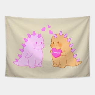 Dino Love Tapestry