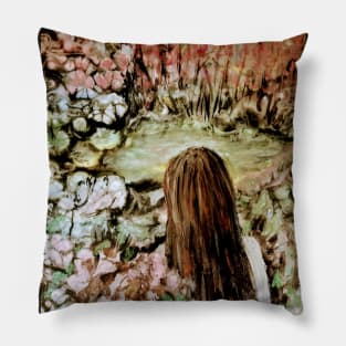 Girl by the Pond - 1 Pillow