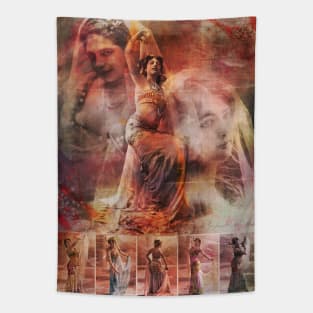 Collage Art Mata Hari Tapestry