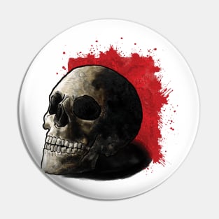 Skull Illustration Pin