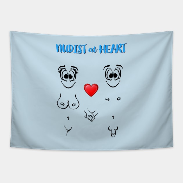 Nudist at Heart Tapestry by NUDIMS