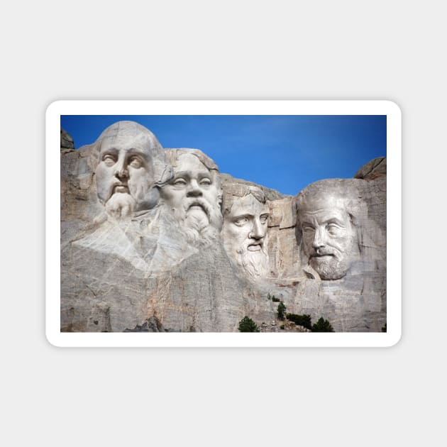 Mt. Rushmore Philosophers Magnet by phneep