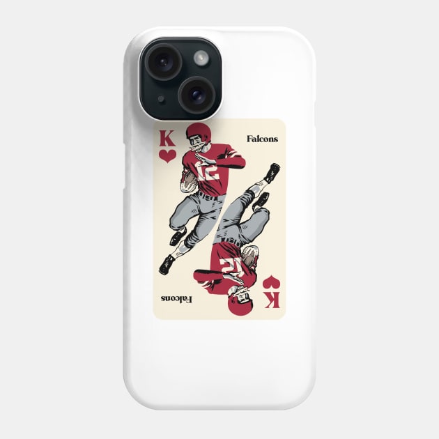 Atlanta Falcons King of Hearts Phone Case by Rad Love