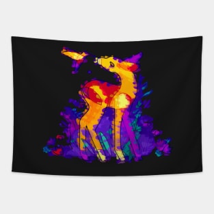 Abstract Deer in nature Tapestry