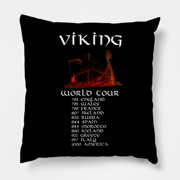 Viking World Tour Pillow by Styr Designs