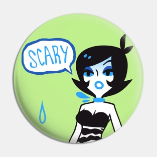 Scary Girl Pin