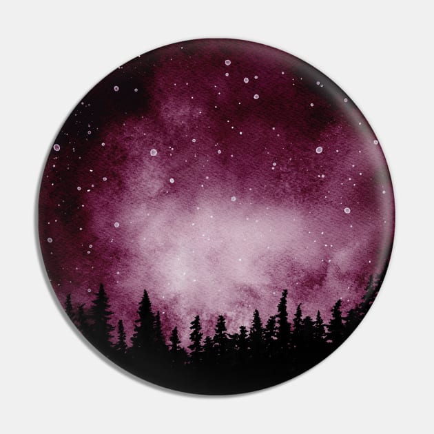 Watercolor galaxy Pin by RosanneCreates