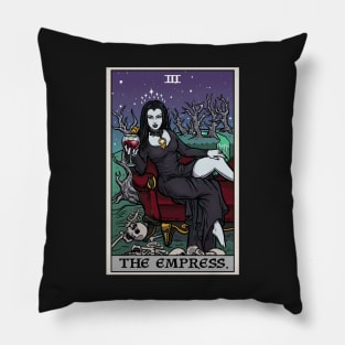 The Empress Tarot Card Terror Tarot Edition Halloween Vampire Pillow
