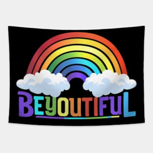 Beyoutiful  LGBT Gay Pride Tapestry