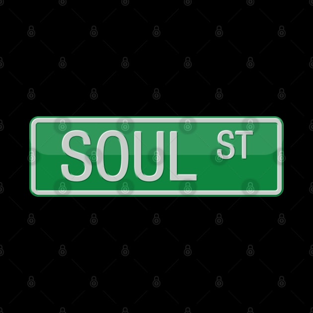 Soul Street Sign T-shirt by reapolo