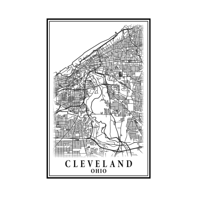 Cleveland City Map by dalekincaid