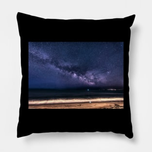 Milky Way Over Saco Bay Pillow