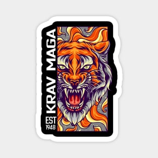 Killer Krav Maga Tiger Design Magnet