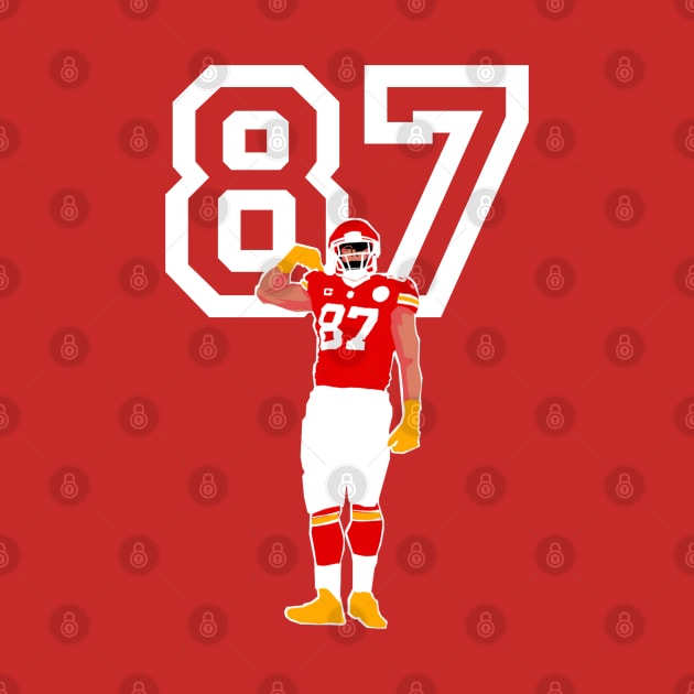 Travis Kelce 87 KC Chiefs by Qrstore