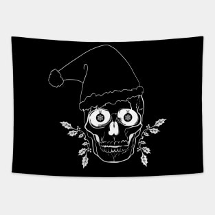 Merry Scary Christmas white Tapestry