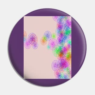 Purple dandelions line Pin