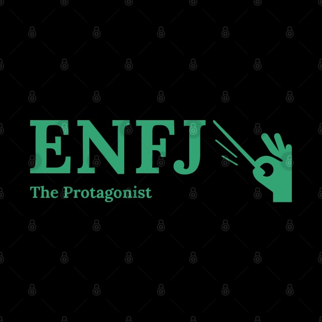 ENFJ The Protagonist MBTI types 7C Myers Briggs personality gift with icon by FOGSJ