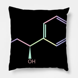 Adrenaline Kawaii Pastel Rainbow Molecule Pillow