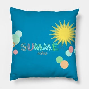 Summer vibes Colors of summer Pillow