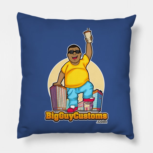 Big Guy Customs Pillow by High Voltage Graphics