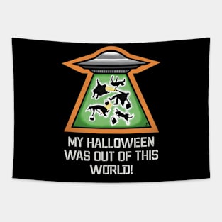 Trick or Treat UFO Tapestry