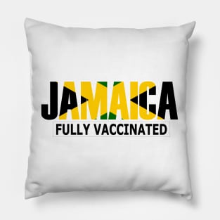 Fully Vaccinated Jamaica Pillow