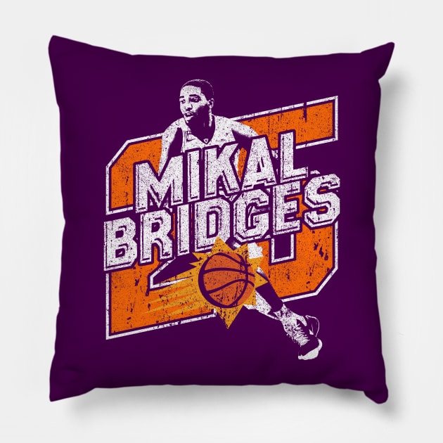 Mikal Bridges Pillow by huckblade