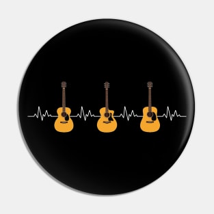 Heartbeat Natural Acoustic Guitars Pin