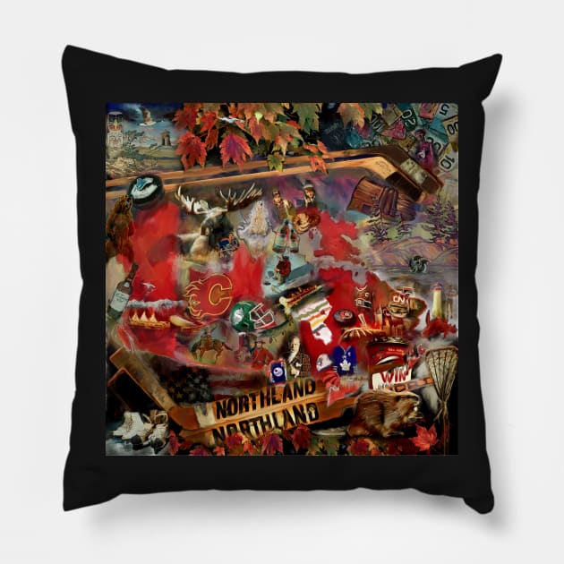 Oh Canada Pillow by mursart68