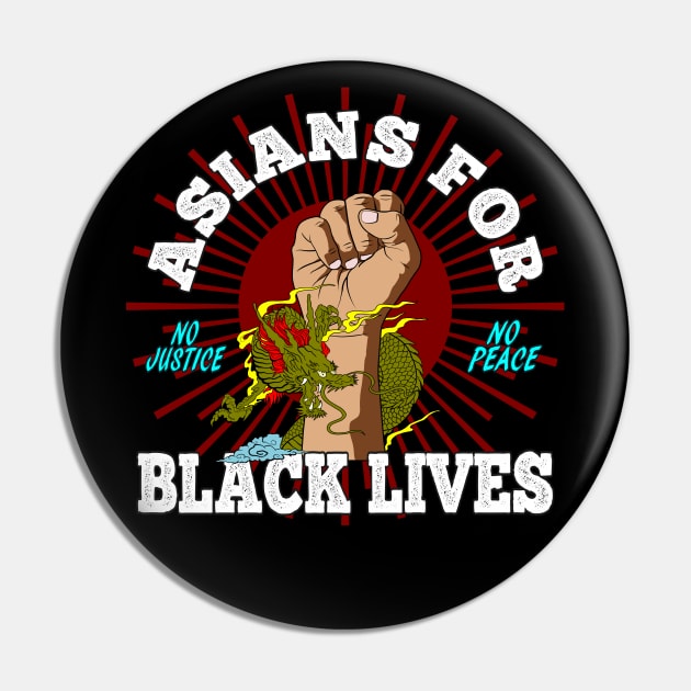 Asians For Black Lives Pin by RongWay