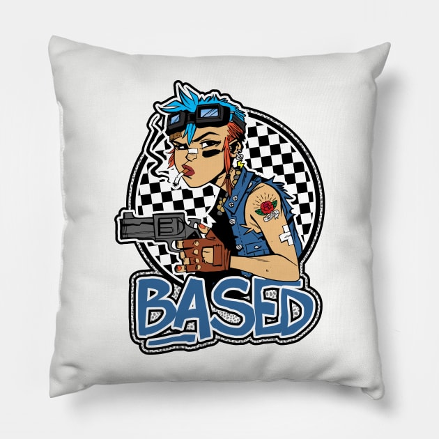 Based Tank Girl Pillow by Vault Emporium