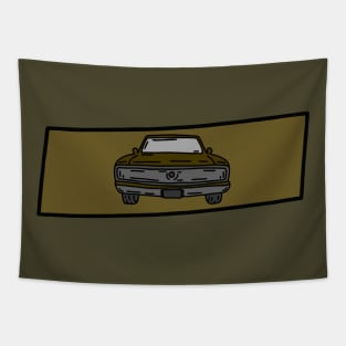 vintage retro car illustration Tapestry